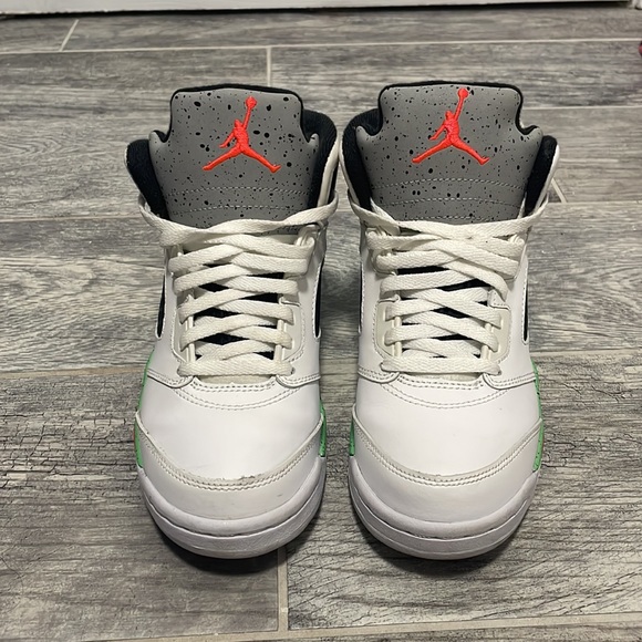 Jordan 5 Retro BP (pink, green and grey) 3Y - Picture 2 of 7